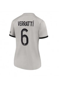 Fotbalové Dres Paris Saint-Germain Marco Verratti #6 Dámské Venkovní Oblečení 2022-23 Krátký Rukáv